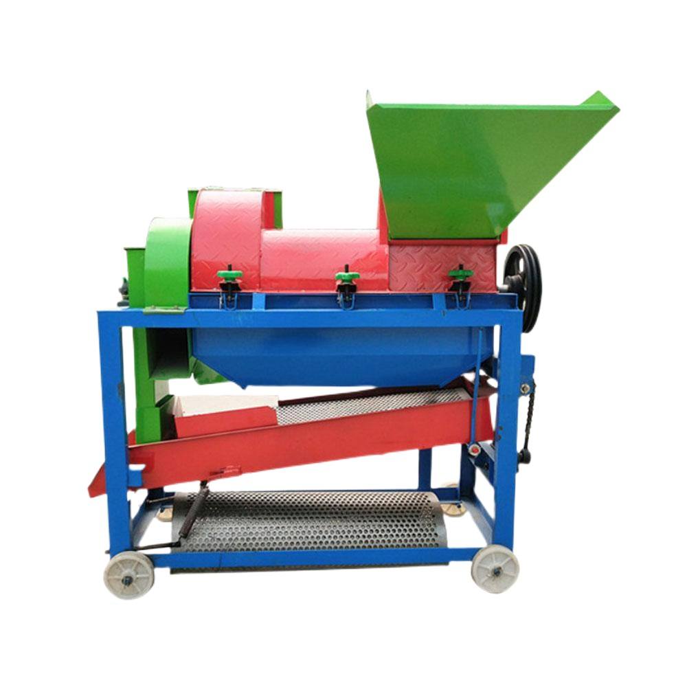 Corn peeling thresher