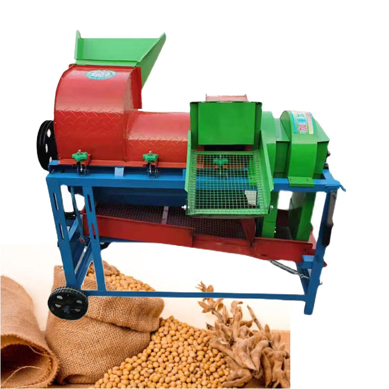 Corn peeling thresher