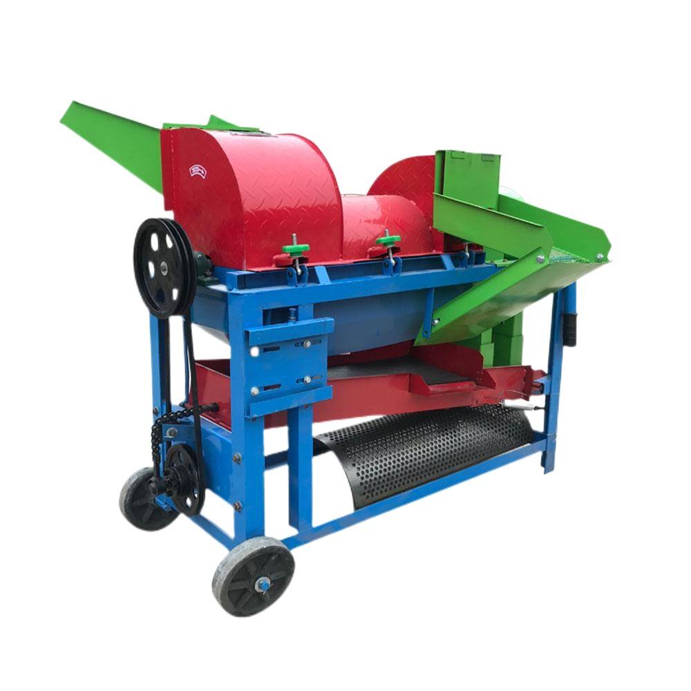 Corn peeling thresher